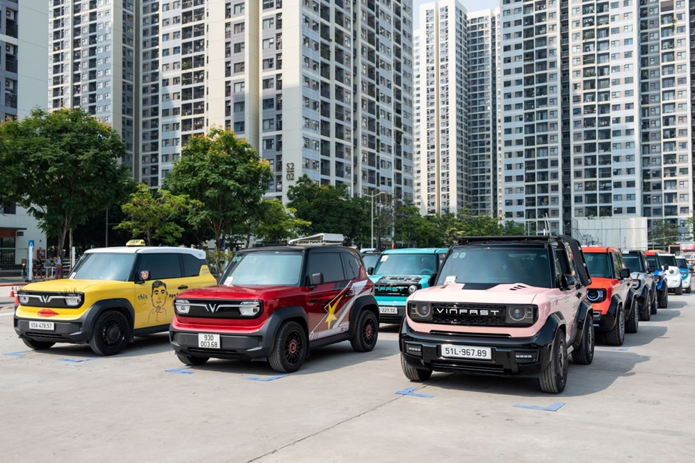 Các mẫu xe VinFast VF 3 nhiều màu sắc