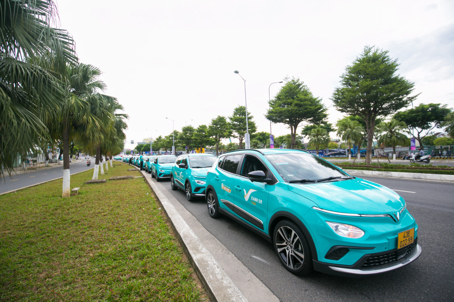 Xe taxi điện minh họa phương tiện cho chuyến đi Hội An
